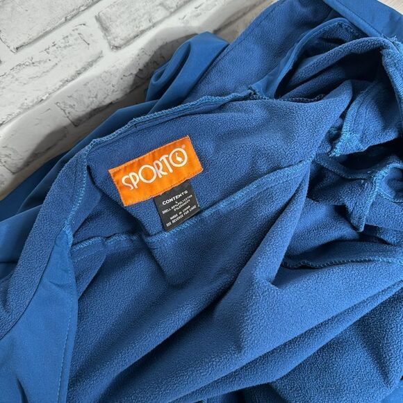 SPORTO Fleece Lined Blue Jacket Size Large - Picture 8 of 8